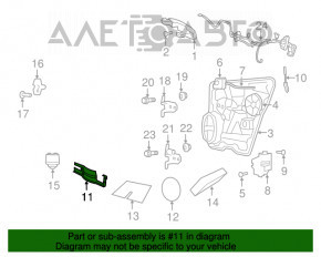Механизм ручки двери задней правой Dodge Journey 11-