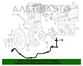 Датчик ABS задний левый Fiat 500 12-19