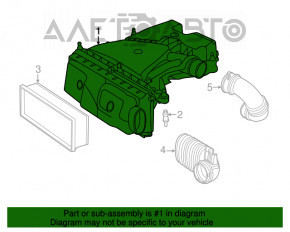 Корпус повітряного фільтра Fiat 500 12-17