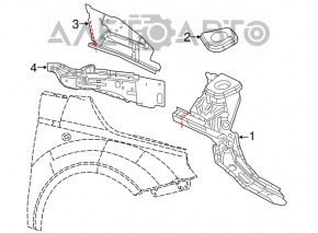 Чверть передня права Fiat 500 12-19 графіт