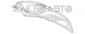 Кришка багажника Chrysler 200 4d 11-14 сірий PDM дрібна стусана
