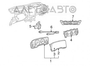 Щиток приладів Jeep Patriot 11-17 96К