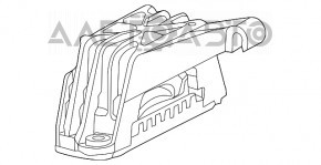 Подушка двигателя левая Dodge Dart 13-16 2.4 АКПП