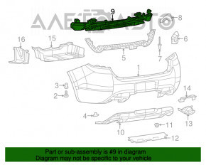 Абсорбер заднього бампера Dodge Dart 13-16