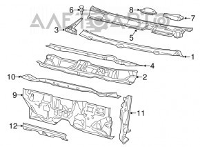 Піддон двірників Dodge Dart 13-16