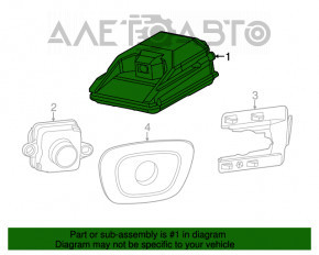 Передня Камера Jeep Cherokee KL 14-