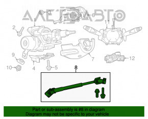 Рулевой карданчик Fiat 500 12-19