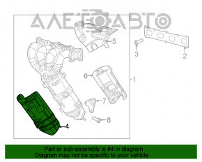 Защита катализатора Chrysler 200 15-17 2.4