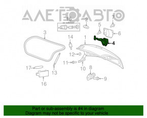 Замок кришки багажника Chrysler 200 4d 11-14