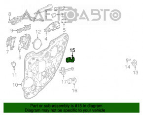 Петля двері верхня задня ліва Jeep Cherokee KL 14-23