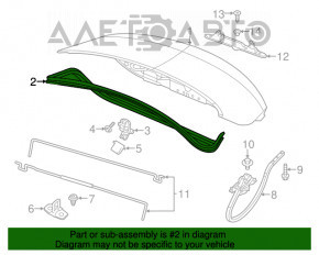 Ущільнювач кришки багажника Chrysler 200 15-17