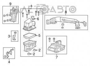 Корпус повітряного фільтра Jeep Cherokee KL 14-18 2.4