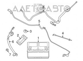 Клема плюсова Jeep Grand Cherokee WK2 14-15 3.6