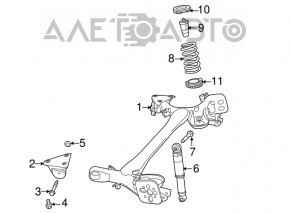 Амортизатор задний левый Fiat 500 12-19