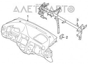 Торпедо передняя панель без AIRBAG Nissan Versa Note 13-16 дорест, царапины