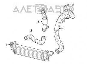 Патрубок повітряний лев Fiat 500L 1.4T