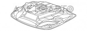 Изоляция капота Dodge Charger 15-20 рест SRT под воздуховоды