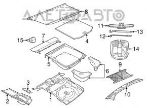 Поддон запаски Jeep Grand Cherokee WK2 14-21