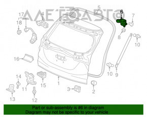 Петля двери багажника левая Honda HR-V 16-22