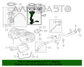 Датчик уровня топлива Jeep Cherokee KL 14- AWD лев