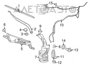 Мотор омывателя Jeep Cherokee KL 14-18