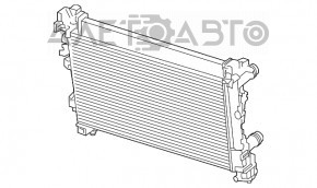 Радіатор охолодження вода Fiat 500X 16-18 з доп охл