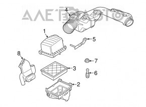 Повітропровід Jeep Grand Cherokee WK2 14-15 3.6