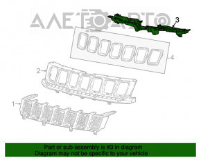 Кронштейн решітки радіатора Jeep Compass 17-2.4