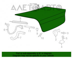 Кришка багажника Dodge Charger 15-20 рест без камери