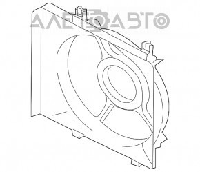 Диффузор кожух радиатора в сборе правый Subaru Outback 10-14 2.5 новый TYC Тайвань