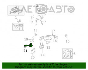 Ограничитель двери передней левой Toyota Sequoia 08-16