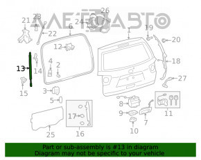 Амортизатор двері багажника лев Toyota Sequoia 08-16 під електро