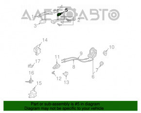 Заглушка ручки двери задней левой Lexus RX300 RX330 RX350 RX400H 04-09