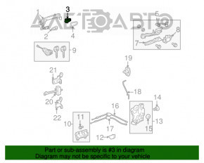 Заглушка ручки двери передняя левая Toyota Highlander 08-13 хром