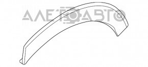 Накладка арки крила зад прав Fiat 500X 16- надлом кріп