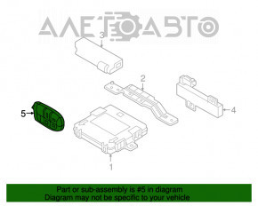 Ключ Fiat 500X 16-18 4 кнопки