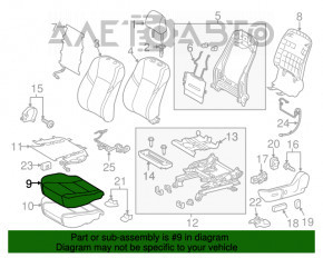 Водійське сидіння Toyota Avalon 13-18 без airbag, підігрів, шкіра беж