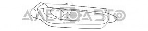 Обрамление ПТФ переднее правое Honda HR-V 16-18