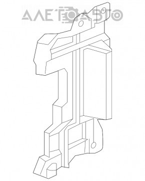 Дефлектор радиатора правый Honda HR-V 16-18 новый OEM оригинал