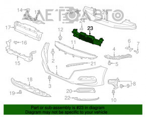 Абсорбер переднего бампера Honda Accord 18-22 OEM