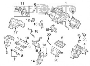 Печка в сборе Subaru Outback 10-14 manual