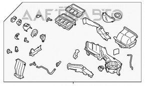 Корпус печки голый Subaru Forester 19- SK