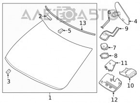 Лобовое стекло Nissan Maxima A36 16-