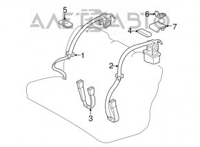 Ремень безопасности задний левый Toyota Camry v55 15-17 usa черн