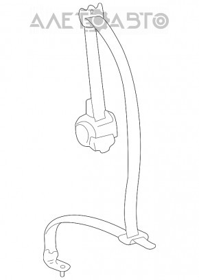 Ремінь безпеки задній правий Toyota Sienna 04-10