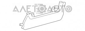 Подушка безопасности airbag коленная водительская левая Lexus CT200h 11-17 черн, ржавый пиропатрон