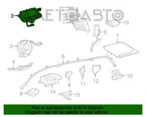 Подушка безпеки airbag пасажирська в торпеді Toyota Sienna 11-20