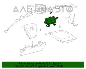 Подушка безпеки airbag пасажирська в торпеді Toyota Rav4 13-18