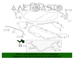 Замок капота Honda HR-V 16-22