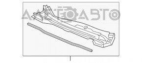 Решетка дворников пластик Honda CRV 12-16 трещина